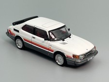 Saab 900 Turbo Classic White Sport Stripe Tarmac Works 1/64 scale