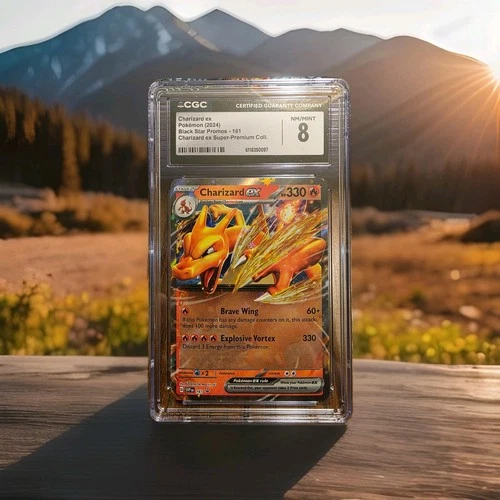 Charizard EX 161 Scarlet & Violet Promo Holo Card CGC 8!