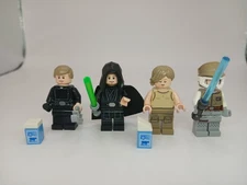 Lego Star Wars Minifigures: Luke Skywalker in 4 Different Forms