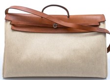 HERMES HERBAG CABAS GM BAG TOILET H TRAVEL BAG WEEKENDER TRAVEL BAG BOSTON XL