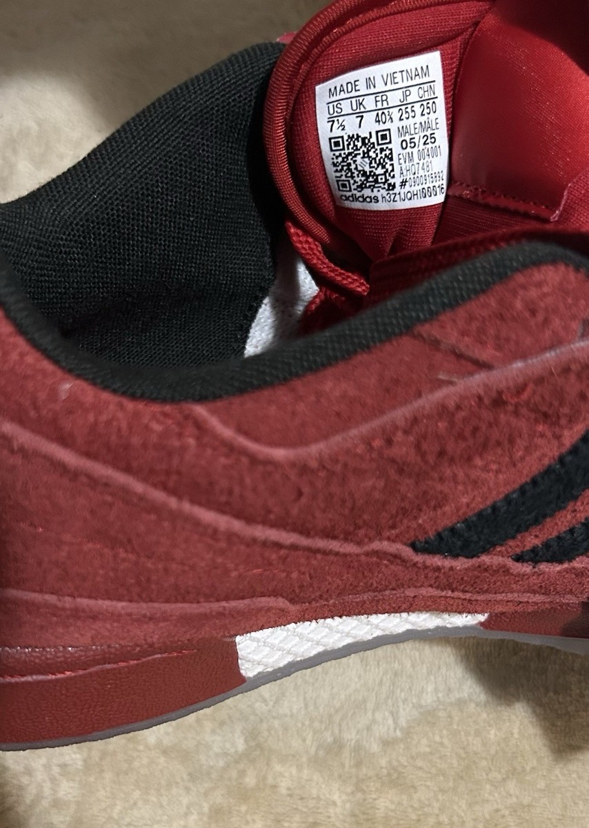 Mens 12.5 Adidas Forum Low NCAA NC State Wolfpack Red Black Suede Shoes HQ7481 Adidas Forum Low NCAA NC State Wolfpack Suede Sneakers “Size  main image 3