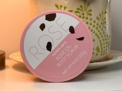 TRADER JOE'S - Rose Oil Body Scrub - 8 oz (227 g) - NEW SEALED