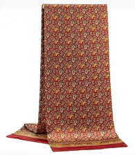100% Silk men women Scarf satin neckerchief Wrap paisley red yellow MY116-49
