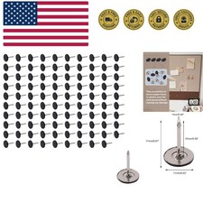 100Pcs Flat Head Upholstery Tacks Home Furniture Decor Tack Upholstery Nails ...