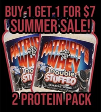 PROTEIN 2 PACK - ‘Mercia Labz - Patriot’s Whey: Double Stuffed [2lbs X 2 Tubs]