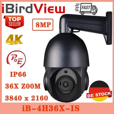 8MP Hikvision Protokoll Plug & Play 2-Wege Audio IP66 POE Speed Dome IP  Kamera