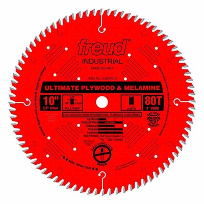 Freud LU80R010 10'' Ultimate Plywood & Melamine Blade