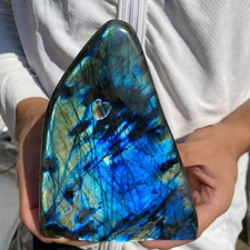 2.4lb Natural Labradorite Gorgeous Feldspar Crystal freeform Specimen Healing