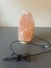 Preowned Himalayan Salt Lamp With Alternating Colors, USB power cord