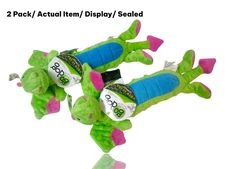 (2-Pack) GoDog Squeaky Dog Toy Large Skinny Dragon Durable w/ Chew Guard 16" New