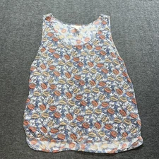 H&M Ladies Orange & Yellow Poppy Print Floral Tank - Size 12