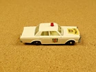 OLD VINTAGE LESNEY MATCHBOX # 55 FORD GALAXIE POLICE CAR