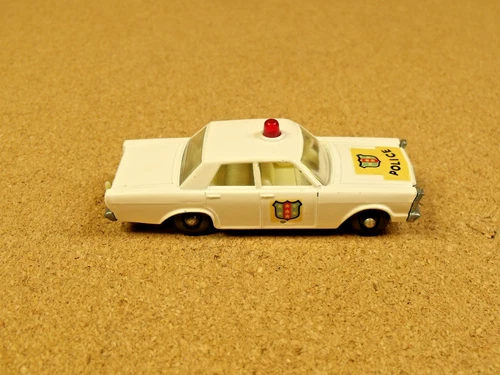 OLD VINTAGE LESNEY MATCHBOX # 55 FORD GALAXIE POLICE CAR