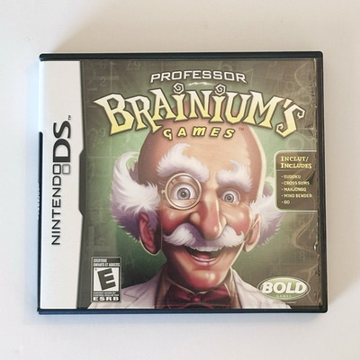Professor Brainium's Games Nintendo DS  2008 w/ CIB Manual Included