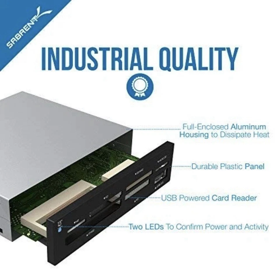 SABRENT CRW-UNB USB 2.0 Internal Memory Card Reader/Writer (New/Still Sealed) - Image 4 of 4