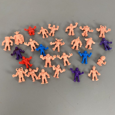 Vintage Kinnikuman M.U.S.C.L.E. Mini Figures Lot Of 26 Mixed Colors & Characters
