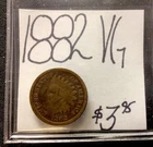 1882 Indian Head Cent VG! ENN Coins
