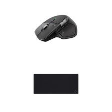 Logitech Mac Desktop Bundle: MX Master 4 Mouse XL Pad - Silver
