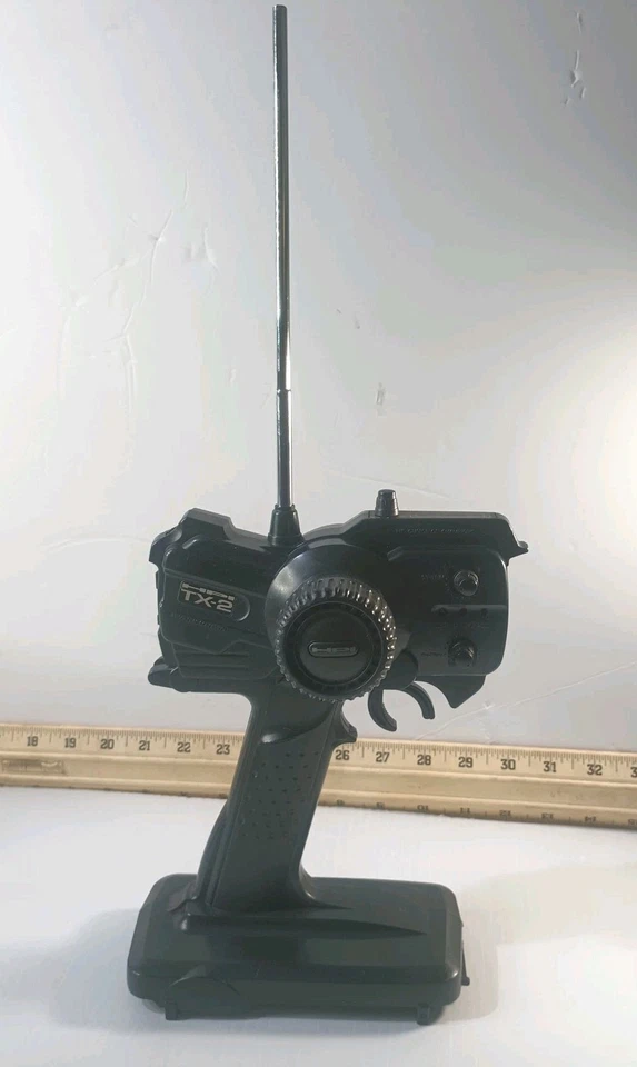 HPI TX-2 Transmisor Rc Control Remoto AM 27 Mhz Para Piezas, Antena Rota Sin Encendido Foto 2 de 4