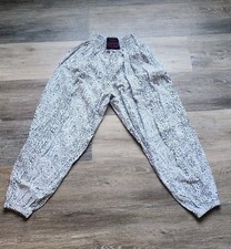 VINTAGE RETRO 80S 90S YOUTH PANTS CALIFORNIA HARDWARE LEOPARD PANTS