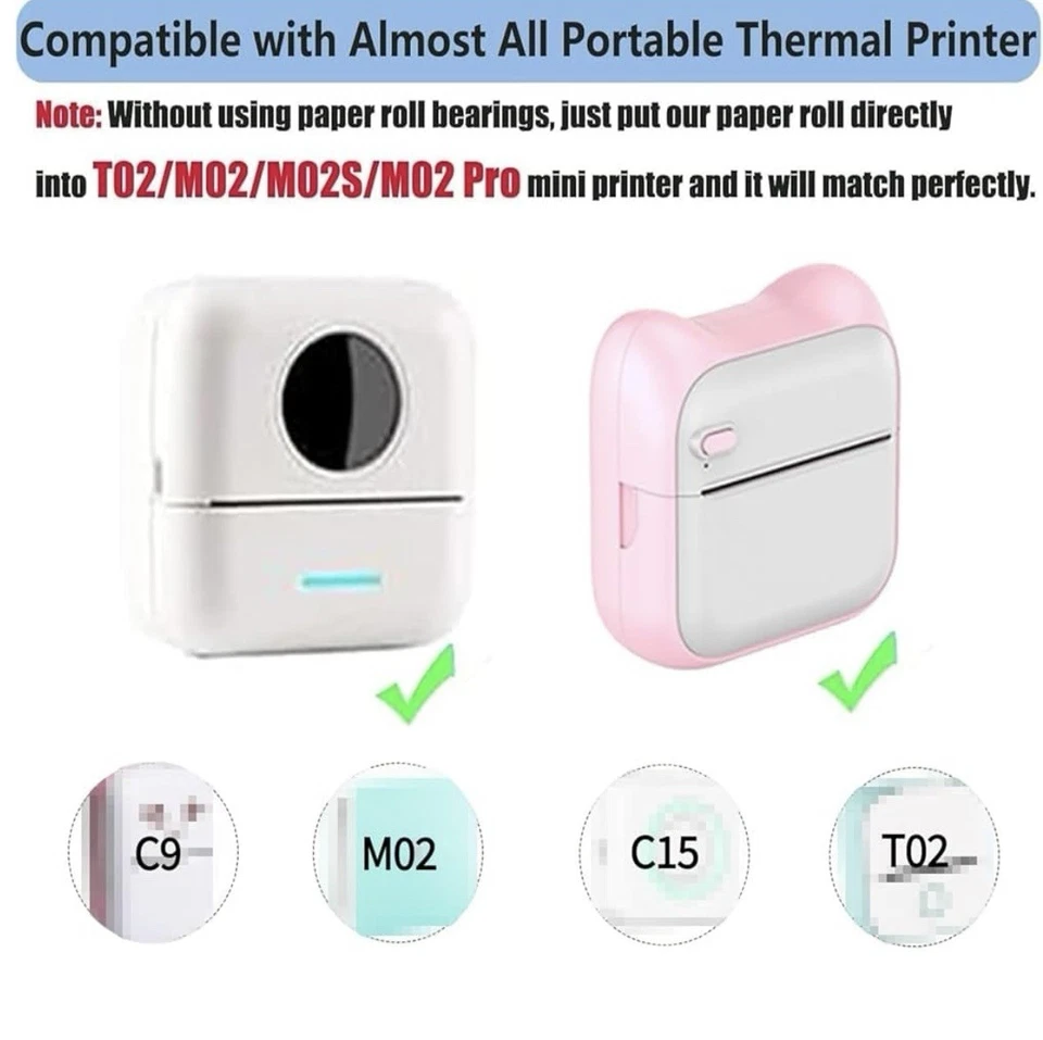 12 Rolls Colored Printer Paper, Self-Adhesive Thermal Paper - Image 4 of 4