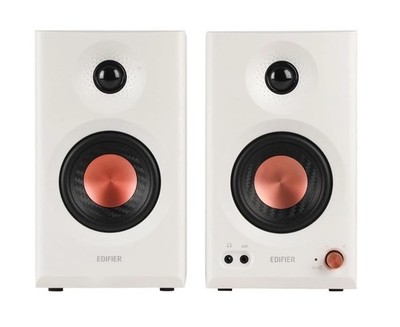 Edifier MR3 Active Bookshelf Speakers 2.0 Wired Wireless Home Speakers - White