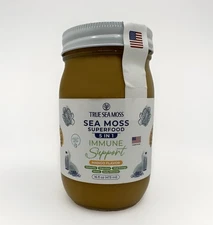 True Sea Moss Superfood 5 In 1 Immune Support Mango Flavor 16oz 