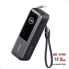 Anker Laptop Power Bank, 25,000mAh Portable Charger with Triple 100W USB Black
