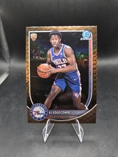 Bowman Chrome 25-26 VJ Edgecombe Rookie Refractor Reptilian BCV-3 76ers