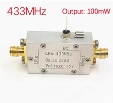 433MHz Ultra Low Noise RF Amplifier LNA 380-480MHz Output 100mW