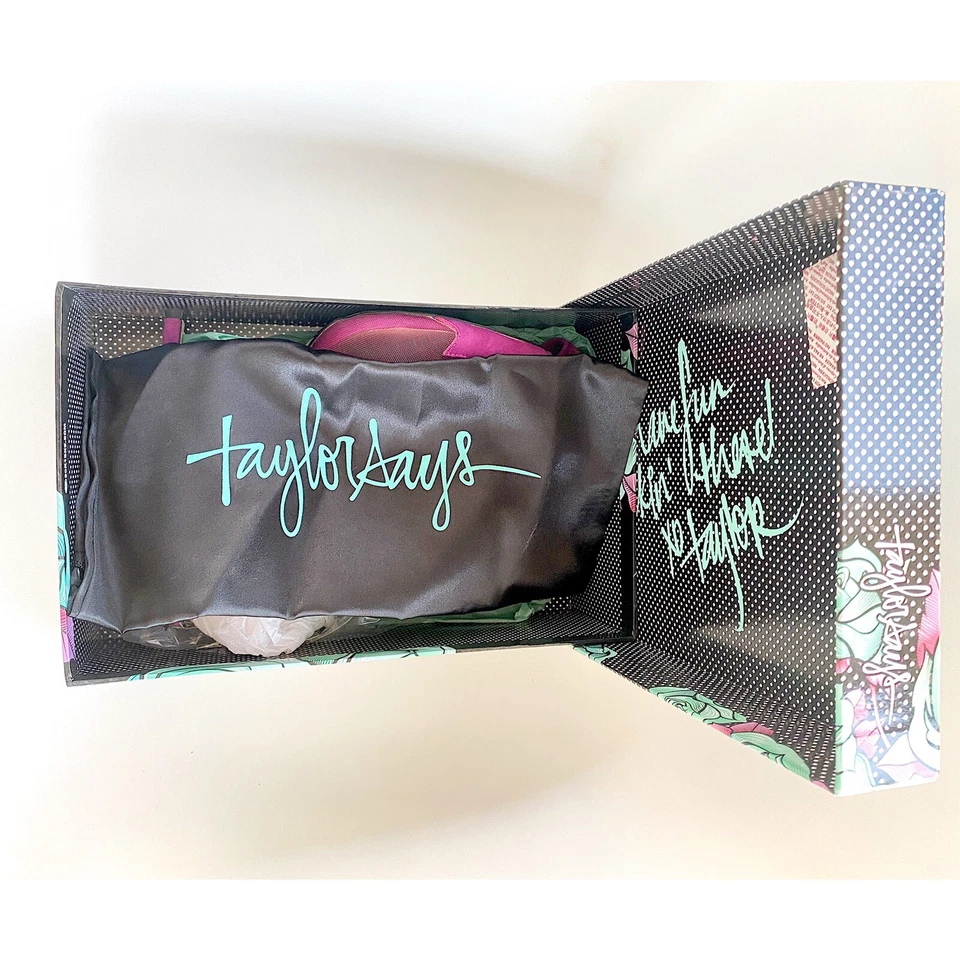 Bomba de malla de ciruela esmerilada Taylor Says punta ligera desgaste con caja talla 8,5 Foto 4 de 4