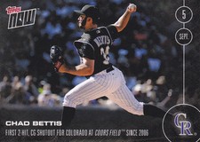 2016 Topps NOW #428 Chad Bettis Colorado Rockies vs Giants Sept 5 PR ONLY 275