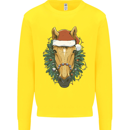 A Christmas Horse Equestrian Kids Sweatshirt Jumper - Picture 32 of 87