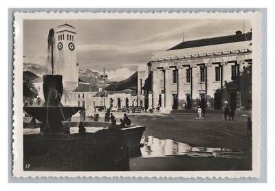 Bozen / Bolzano / Italien 1939 Piazza Garibaldi Polizist Streelife Brunnen- Foto