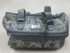 Vintage Jordache Floral Tapestry OVERNIGHT MAKEUP Bag Luggage Carry On