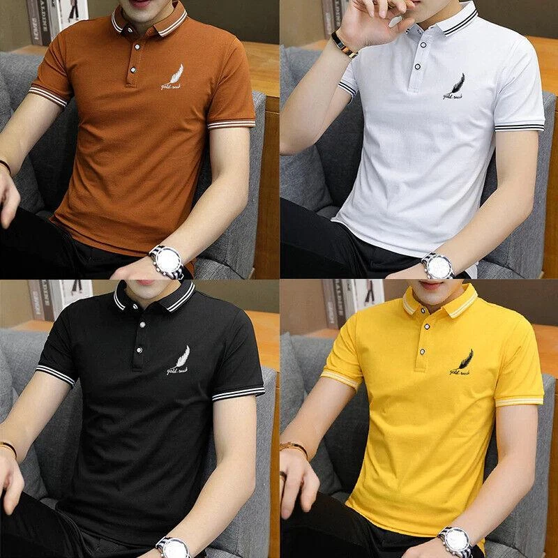 Camisa De Polo Para Hombres Moda Elegante Casual De Algod n Marca