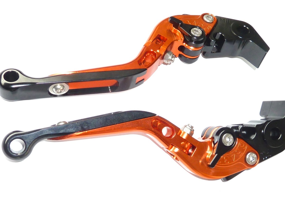 KTM RC8 RC8R 2009-2016 BRAKE & CLUTCH ORANGE FOLDING LEVERS RACE