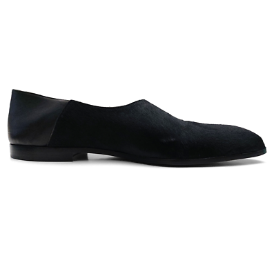 Bally Vegas Flat Loafers In Black Haircalf Leather US 11 EU 