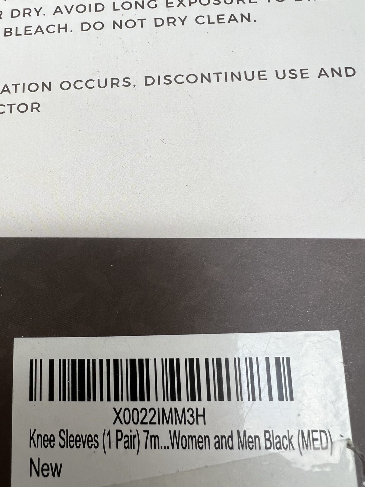 IRONSIDE Gear Knee Support Sleeves For Weightlifting Size Medium NEW