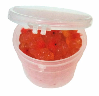 CATCHMORE/GRAPENTIN Cured Orange Spawn Sacs, 36 ct in Vial w/Lock Seal #SS12VOR-#04LPLS