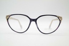 Vintage Metzler 7273-204 Violet Gold Oval Glasses Eyeglass Frame NOS