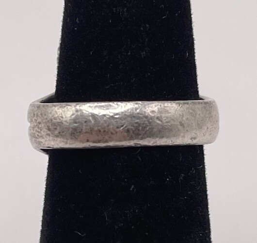 Sterling Silver Rectangular Blue Goldstone Ring(7… - image 5