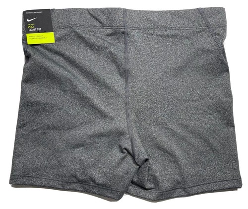 Nike Pro Women 3" Tight Fit Compression Shorts Heather Gray AT4555 071 Sz XL - Picture 4 of 6