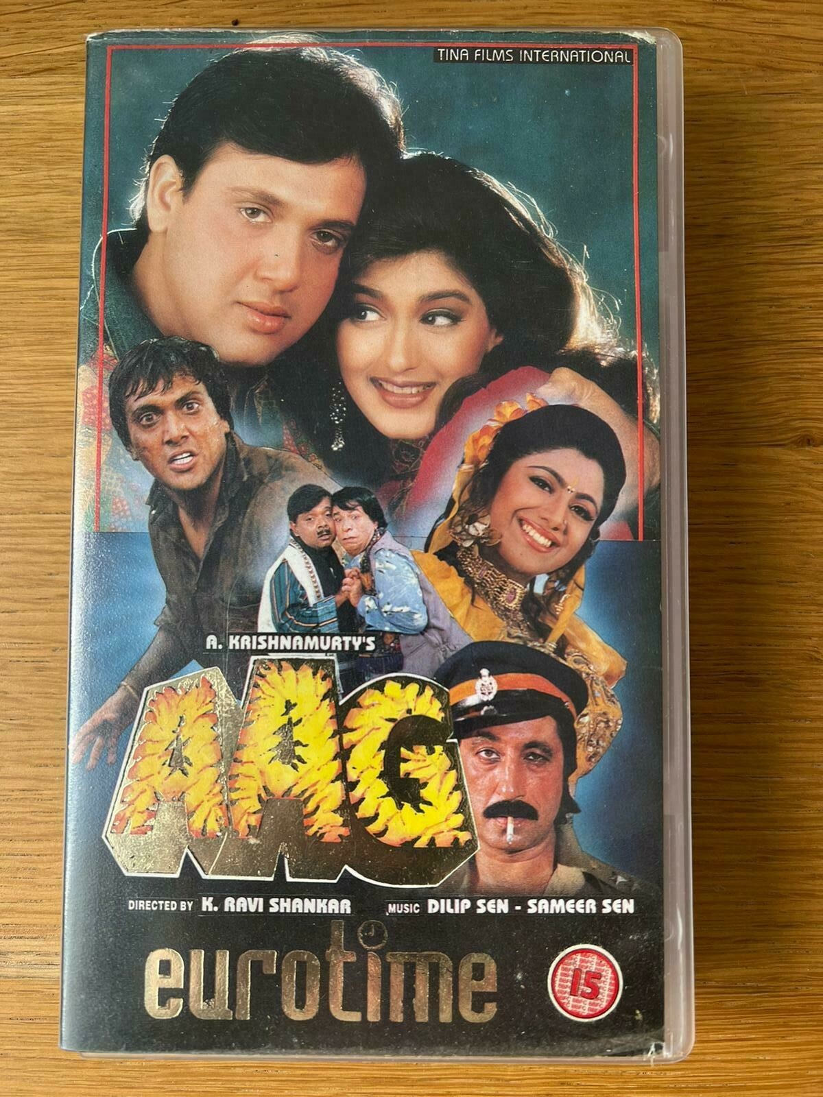 Aag 1994 VHS Cassette Indian Hindi Bollywood Grelly Italia
