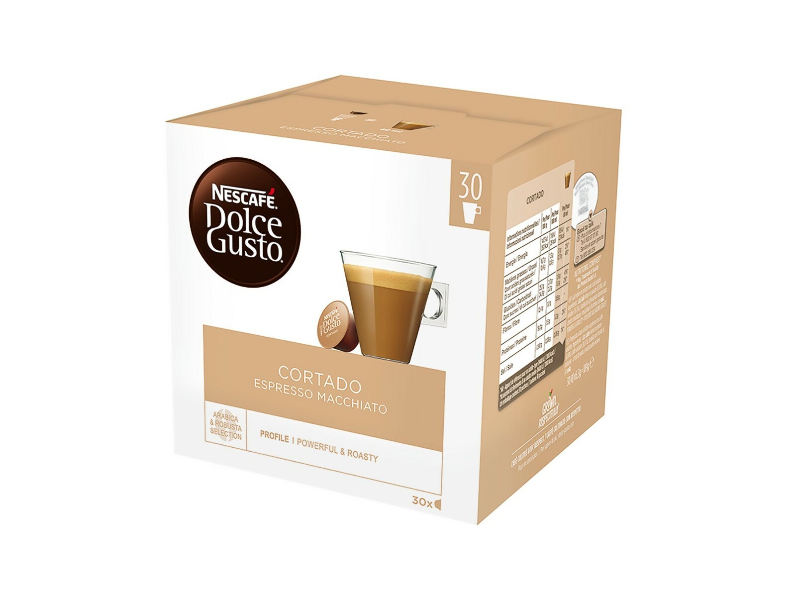 270 CAPSULE cialde ORIGINALI nescafe DOLCE GUSTO CORTADO macchiato