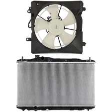 Electric Cooling Fan & Aluminum Radiator Kit For 2012-15 Honda Civic DX/EX 1.8L