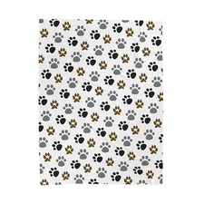 Puppy Paws Velveteen Plush Blanket