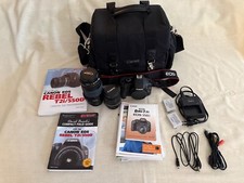 Canon Rebel T2i EOS DSLR camera, plus extra Lenses and various accessories