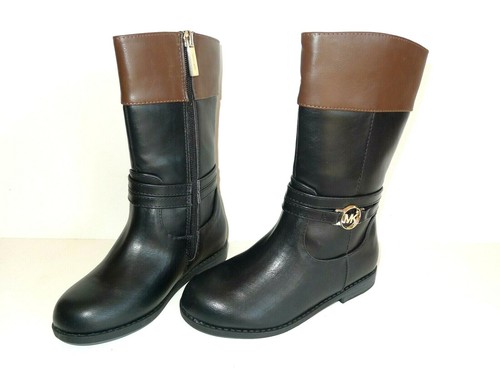 michael kors girls black boots