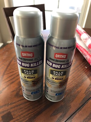2 Cans Ortho  Home Defense Max Bed Bug & egg Killer Aerosol Spray 18-ounces each